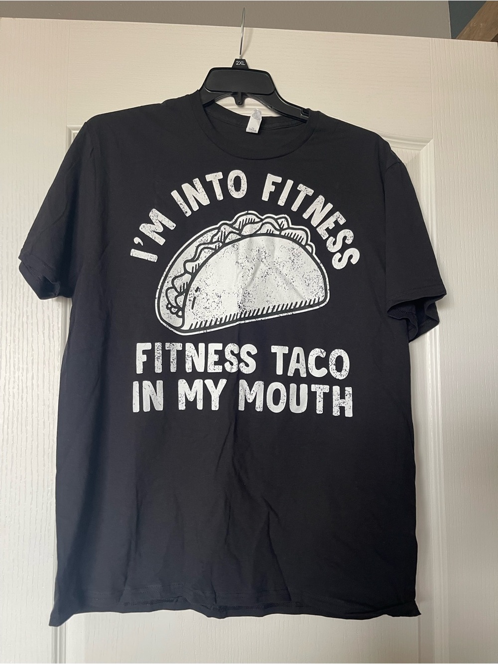 Black Graphic Tee - I'm Into Fitness Taco Design